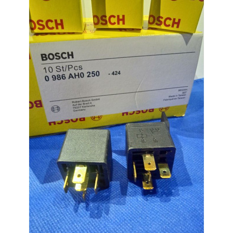 RELAY BOSCH 12V KAKI 5 ORIGINAL BOSCH MADE IN TAIWAN
