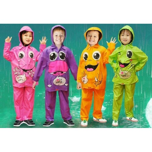Jas hujan anak-
 Jas Hujan Anak Kido / Jas hujan anak TK SD Setelan Baju Celana