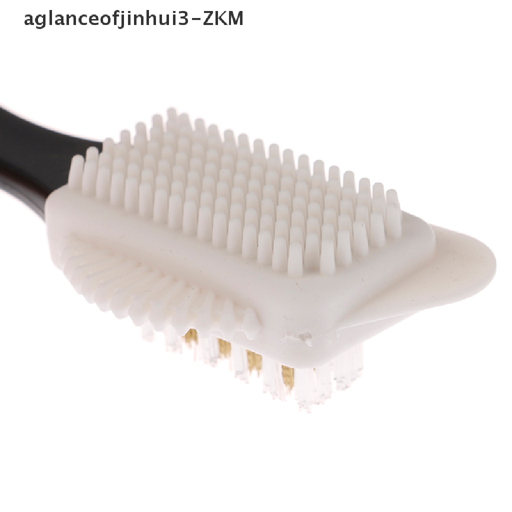 [AGID] 1PcsBlack 3 Side Cleaning Brush Suede Nubuck Boot Shoes S Shape Shoe Cleaner  [zkm]