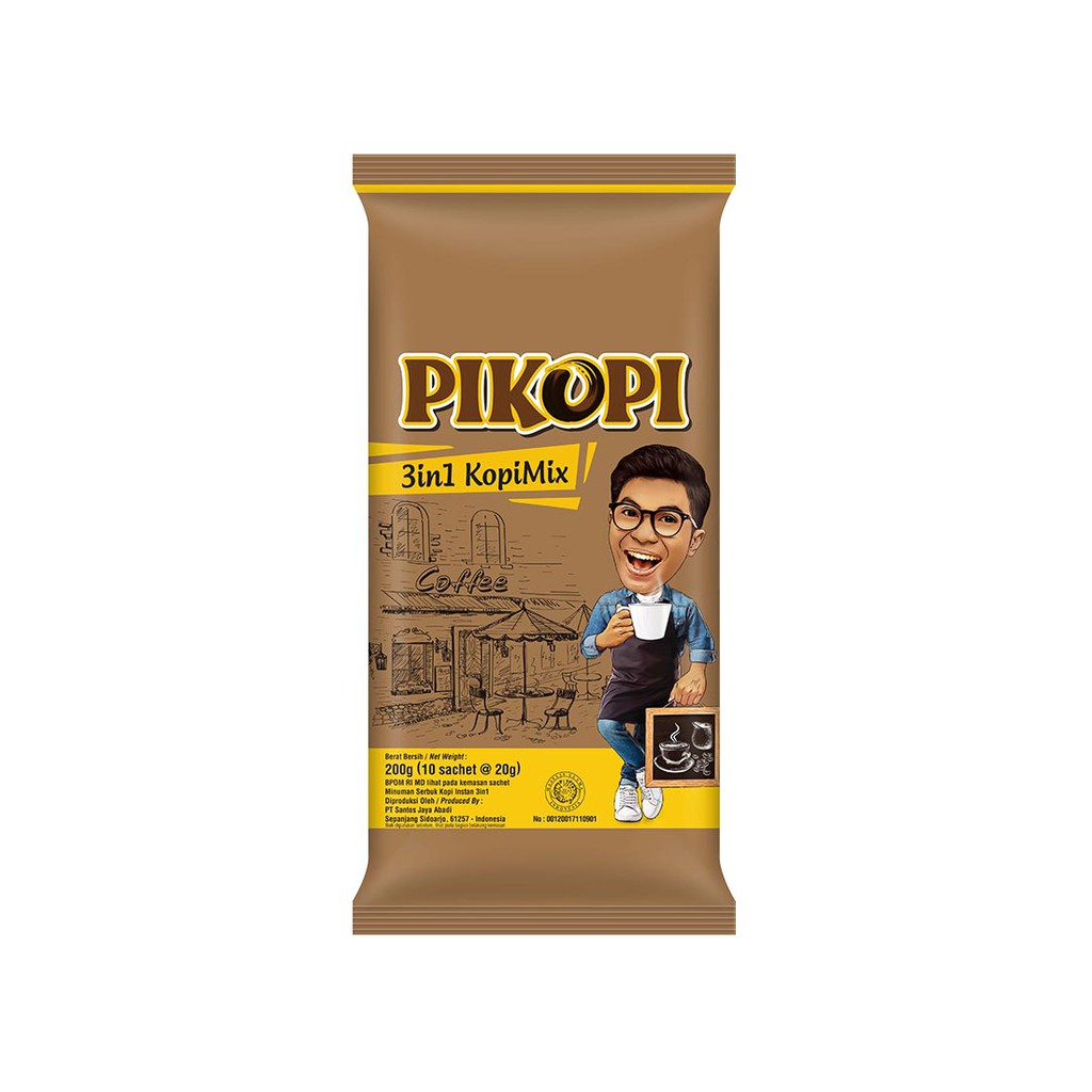 

Pikopi Kopi Mix Instant 3 In 1 10 bungkus sachet X 20 gr