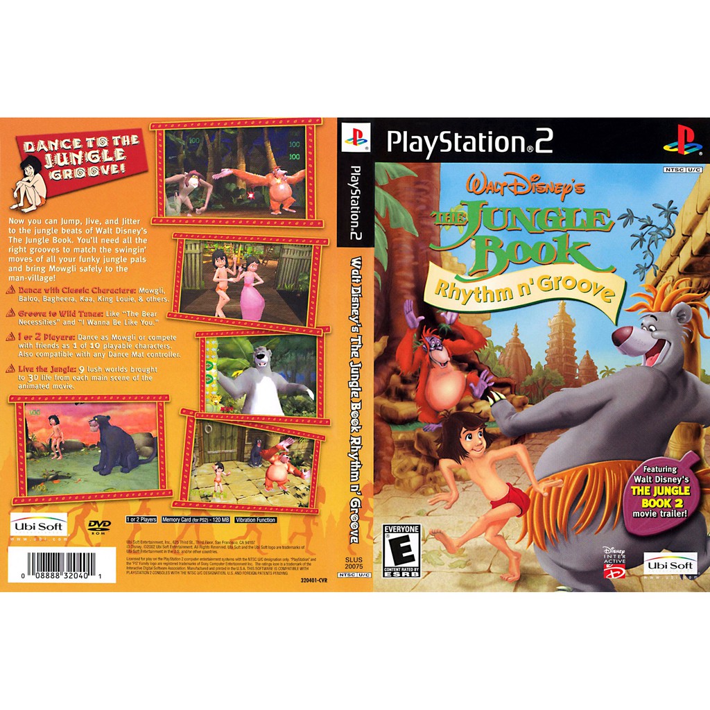 Kaset Ps2 Game Disney Jungle Book - Rhythm Ngroove