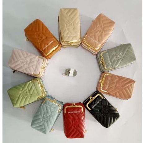 PROMO!!! IMPORT SLEMPANG DOMPET HP / DOMPET BEHEL/DOMPET KARTU DAN KOIN SIZE 19X11CM