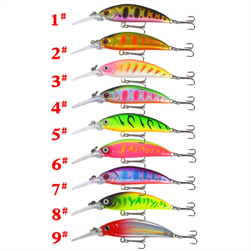 Shengyao 1Pcs New Sinking Minnow Umpan Pancing 7cm/6g Swimbait Fishing Lure Ikan Bass Bait Kait Hook Tackle