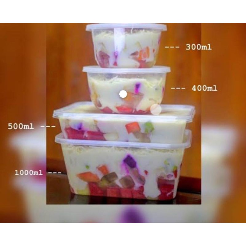 cup 200ml cup salad / cup brownis / kotak nasi plastik cup plastik