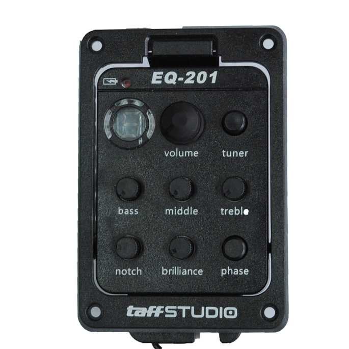 TaffSTUDIO Preamp Amplifier Gitar EQ Tuner - EQ-201