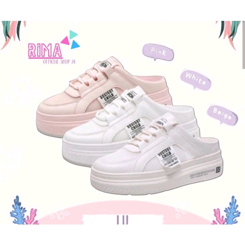 RIMA Rebecca Sandal Sepatu Wanita Import - Sandal Sepatu Santai - Cassual Shoes