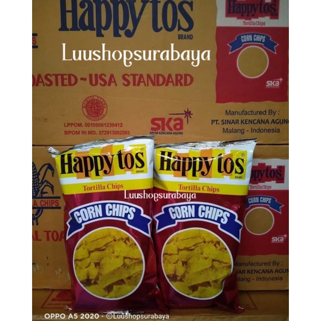 

Happy Tos Happytos Keripik Tortilla Chips merah 140gr