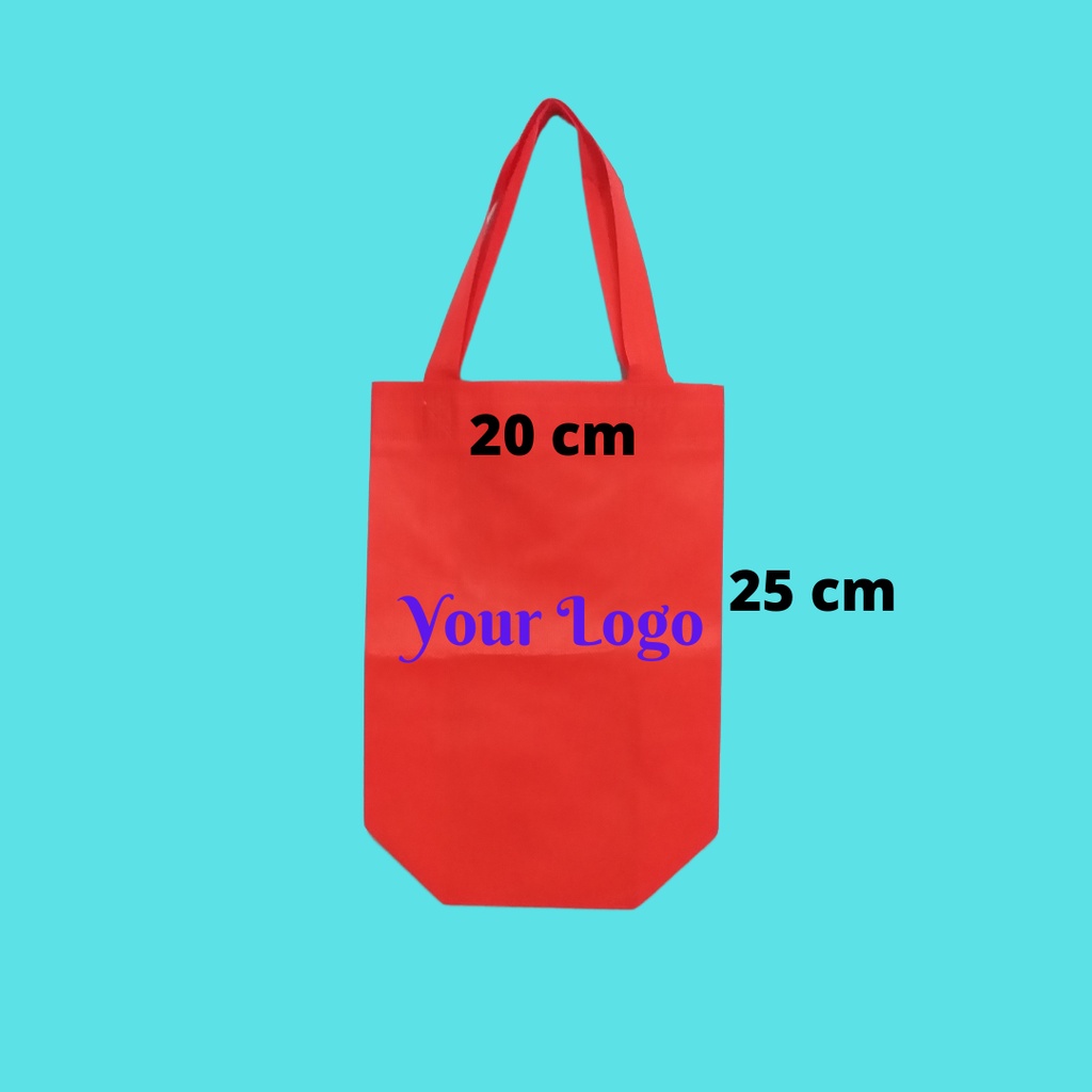 

Tas Spunbond Goodie Bag Handle Tali Box 20x25x9 Sablon 1 Sisi 1 Warna
