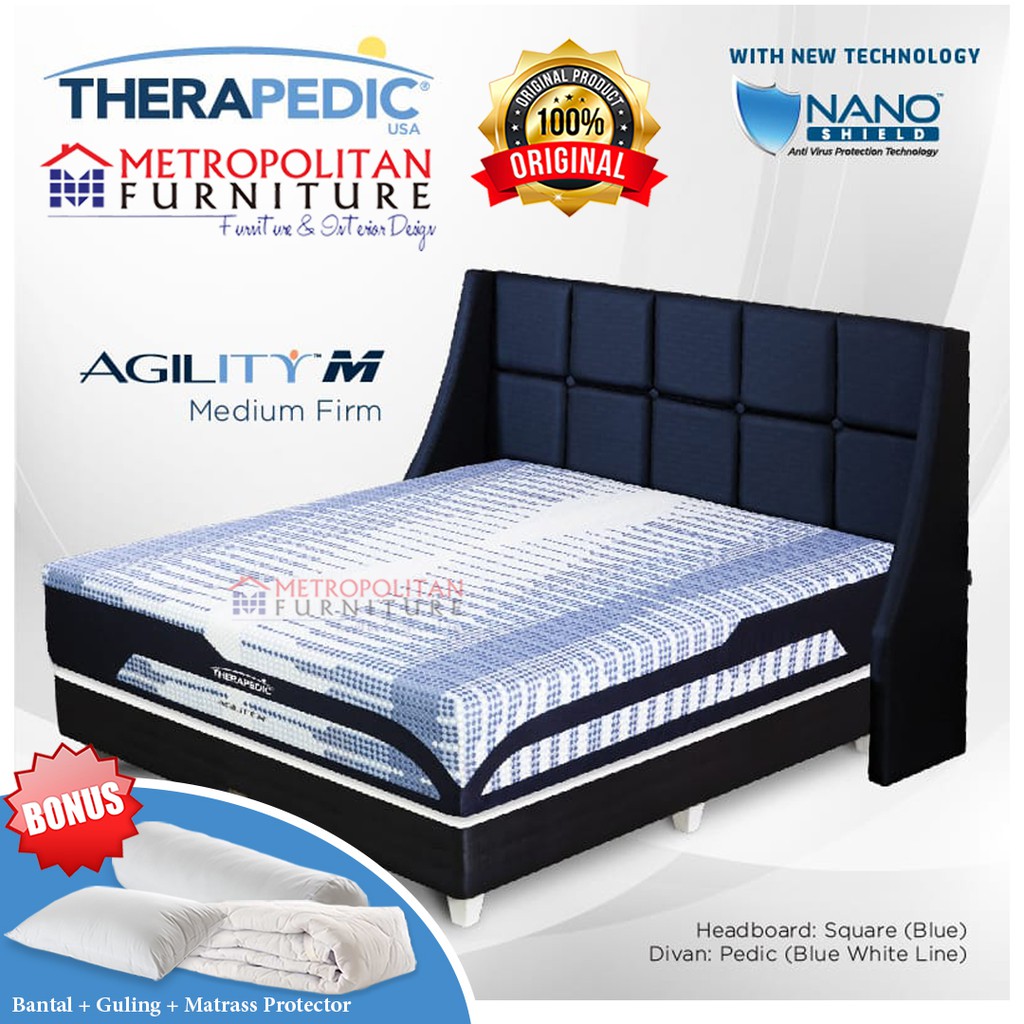 Set Springbed THERAPEDIC Agility M Full Set / Spring bed matras