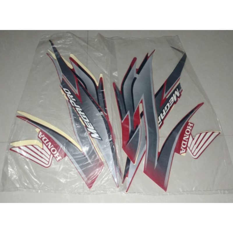 Stiker Bodi & Lis Body & Striping Megapro Primus 2008 Merah