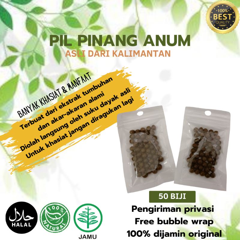 Pil pinang anum(jamu  wanita untuk menghilangkan keputihan dan melancarkan haid)