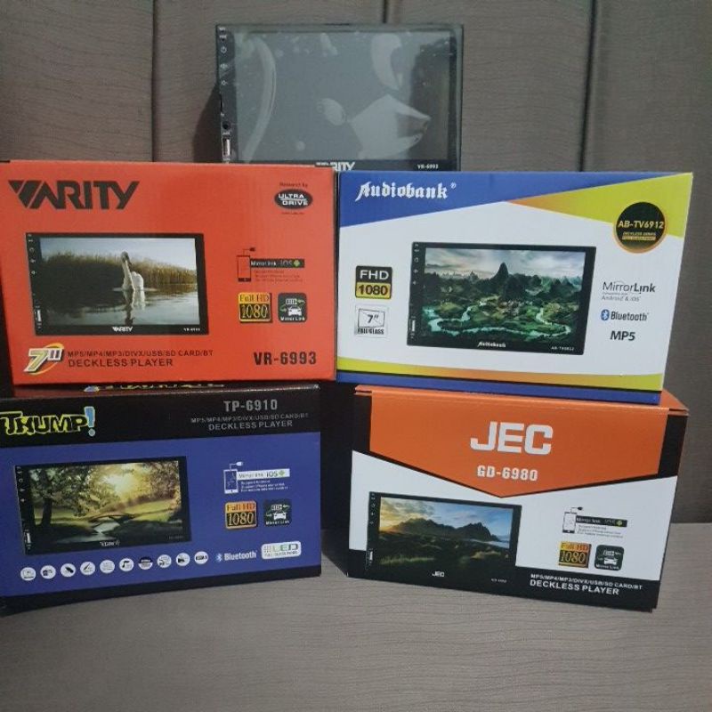 TV MOBIL DOUBLEDIN Head unit Varity VR-6993 JEC GD 6980/AB tv 6912/THUMP tp6910 Deckless MP5 7 inch 