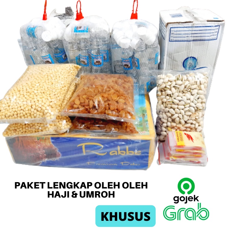 

Paketan Oleh-Oleh Haji dan Umroh Lengkap Rabbe / Oleh-Oleh Haji dan Umroh / Souvenir Haji Lengkap / Paketan Oleh-Oleh Lengkap / Oleh-Oleh Haji dan Umroh