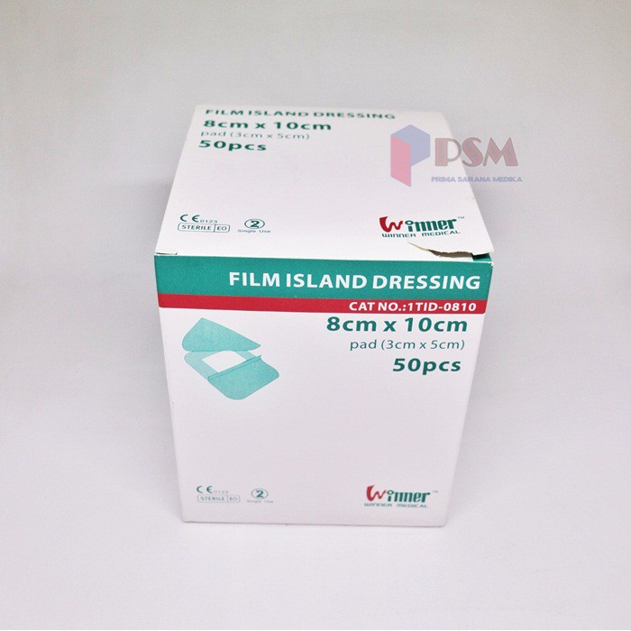 Film Dressing 8x10cm Winner / Plester Anti Air isi 50 sejenis Dermafix