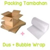 

PACKINGAN TAMBAHAN DUS + BUBBLE WRAP MENGHINDARI BARANG RUSAK / PECAH