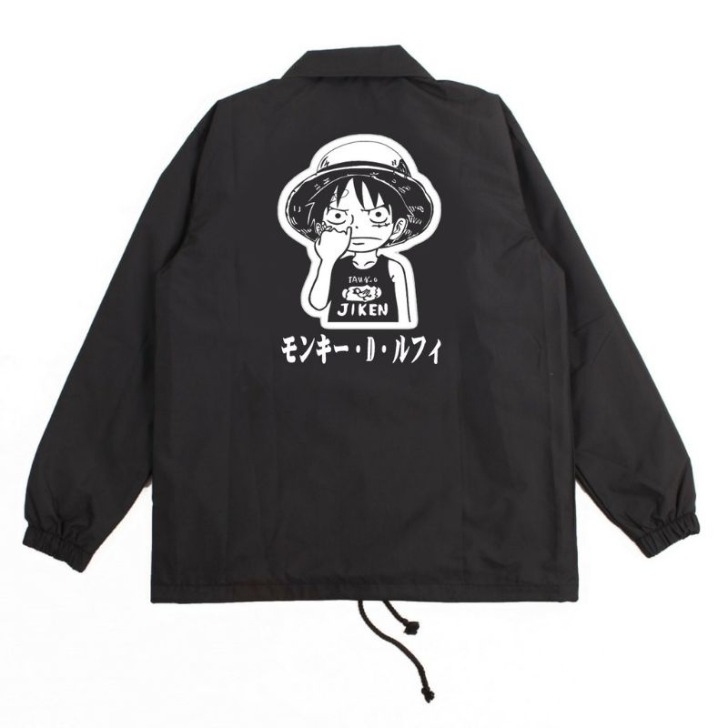 jaket coach one piece anime Tokyo Jepang black