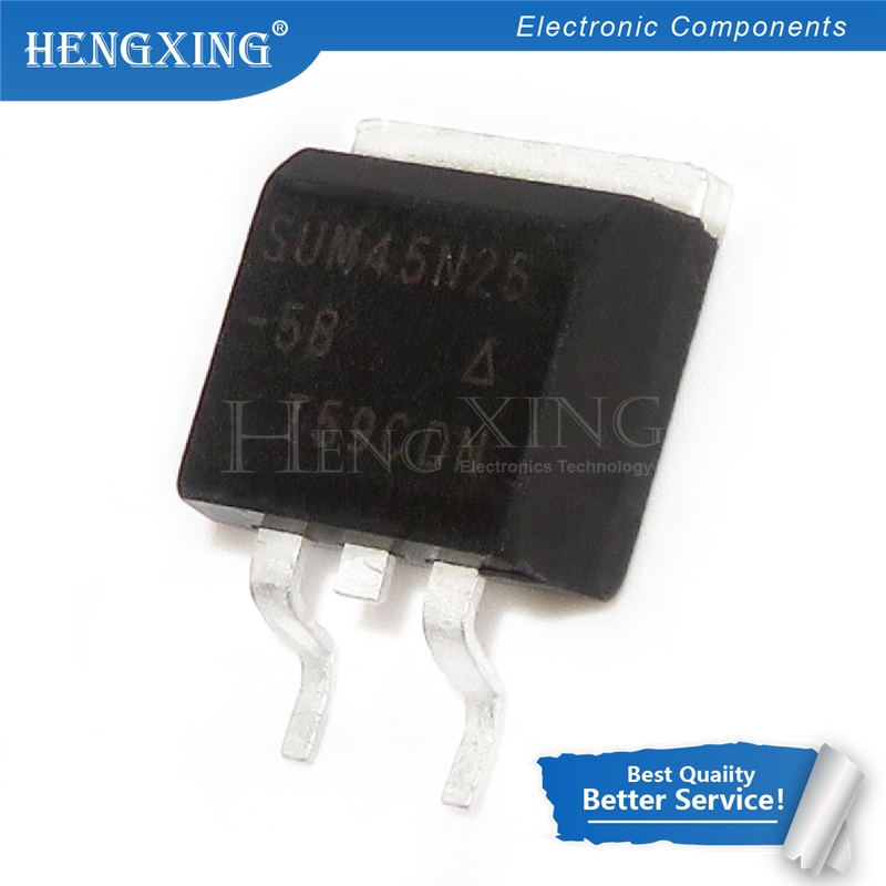 100pcs SUM45N25-58 SUM45N25 45N25 TO-263 250V 45A