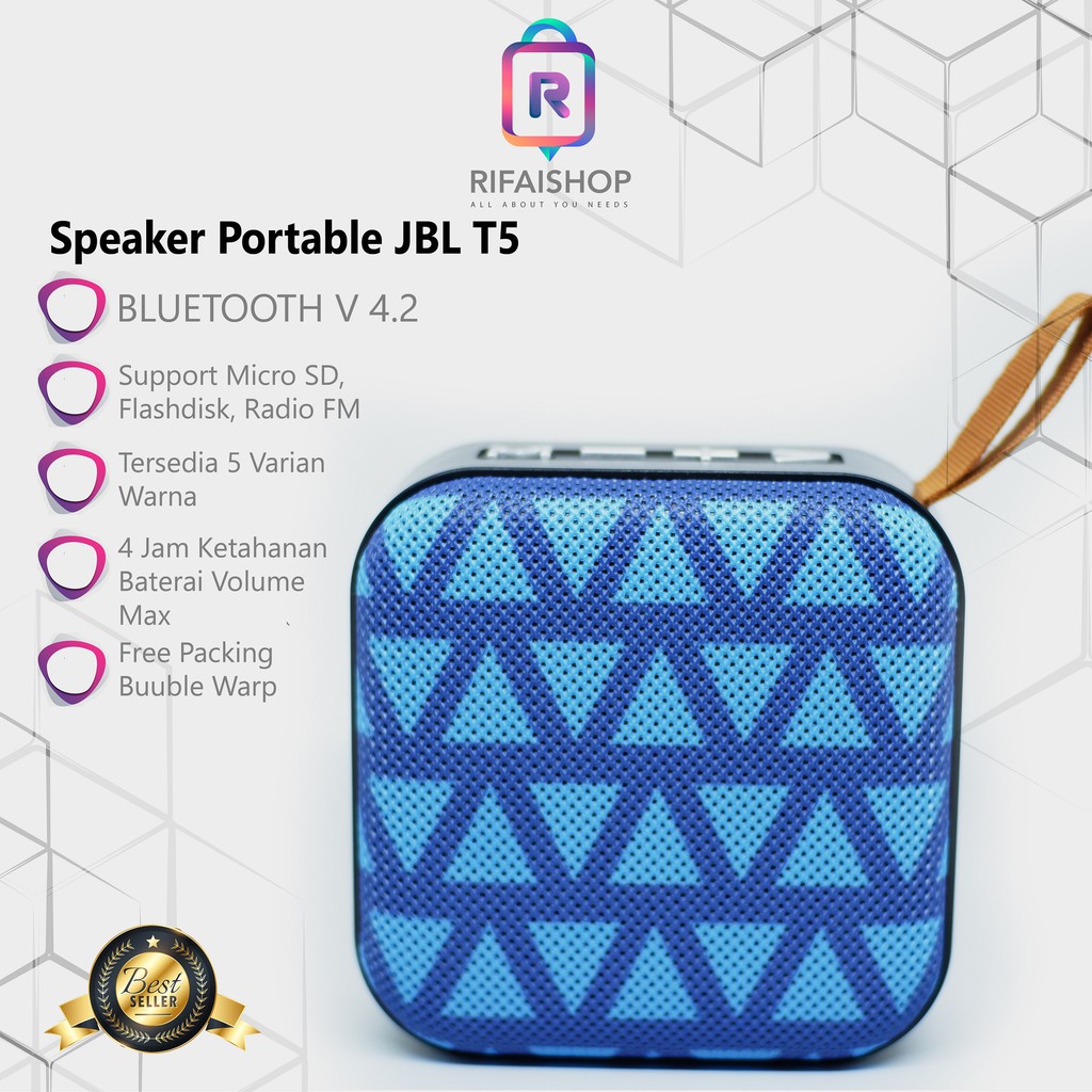 Speaker Bluetooth Mini JBL T5 Wireless Music