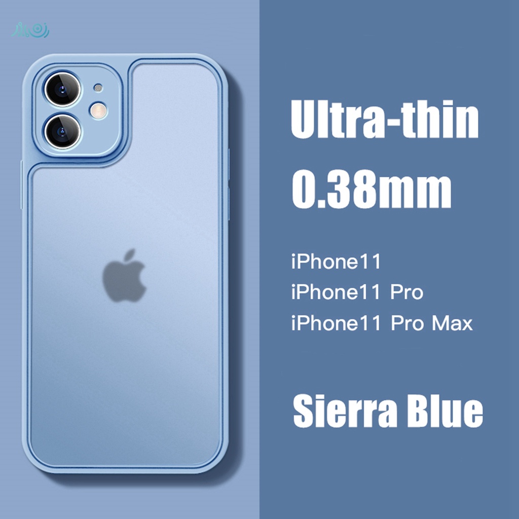 Soft Case Silikon Matte Transparan Ultra Tipis Anti Sidik Jari Shockproof Untuk Iphone 12 13 Pro Max 11 Pro Max Xs Max X