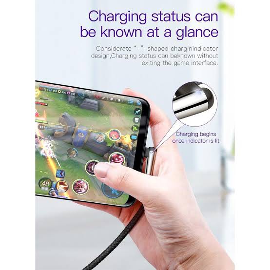 Kabel Data Type Micro USB 90 derajat L Gaming Fast Charging