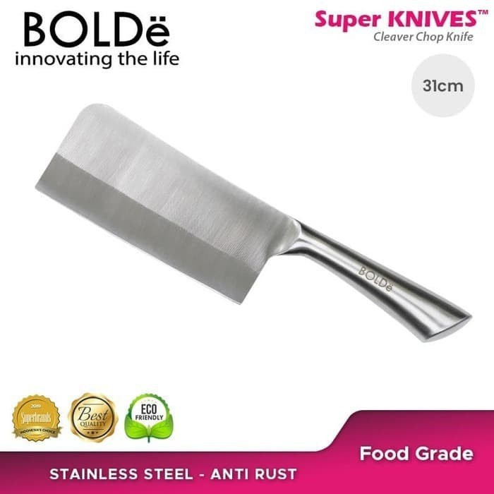 BOLDe Cleaver Chop Knife Titanium Golok Super Knives Pisau Pemotong Daging