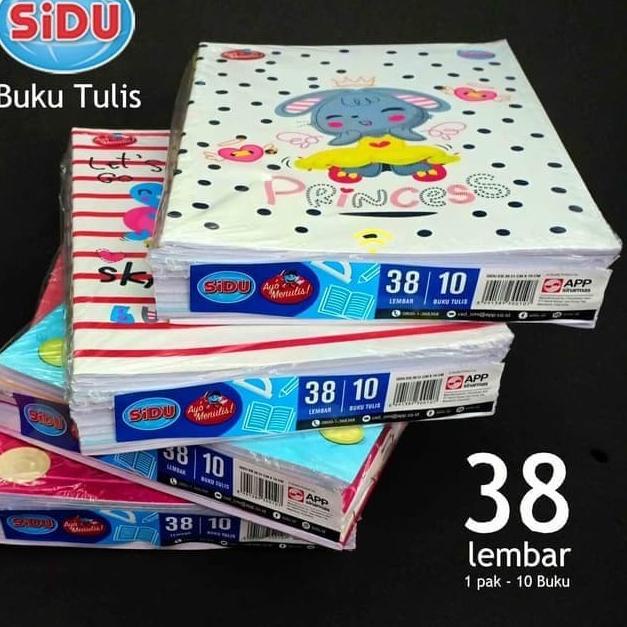 

⇸ Buku tulis sidu 38 lembar - 1 pak / 10 buku tulis ⇃