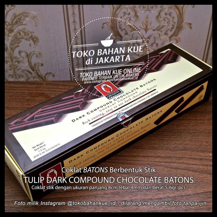 

TERBARUU!! Stik Coklat Chocolate Batons COMPOUND Sticks Tulip Baton COCOA 1kg PROMO