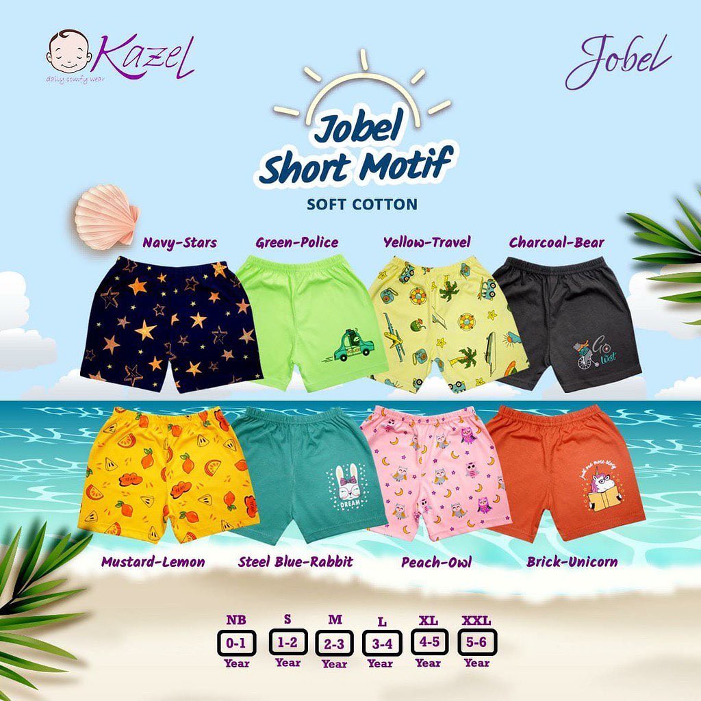 Jobel Short - Motif Edition (0 sd 5 tahun)