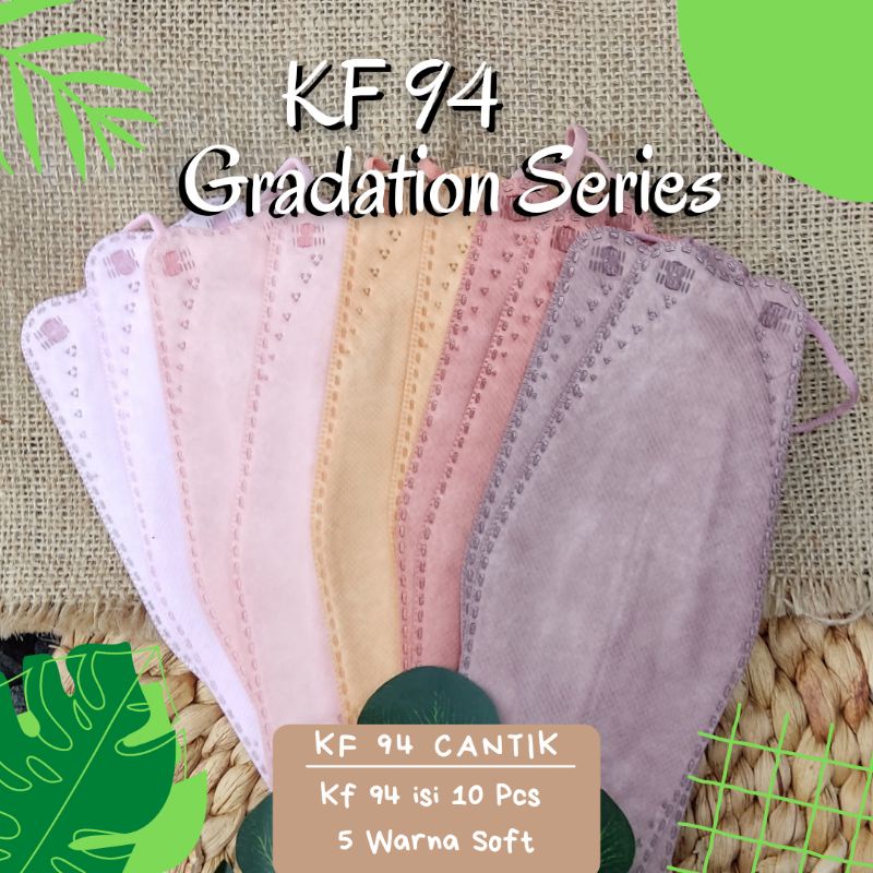 Masker KF94 Warna Soft Pastel Careindo Pack isi 10 MATCHA Green Shrimp Pink Putih Navy ABU ABU