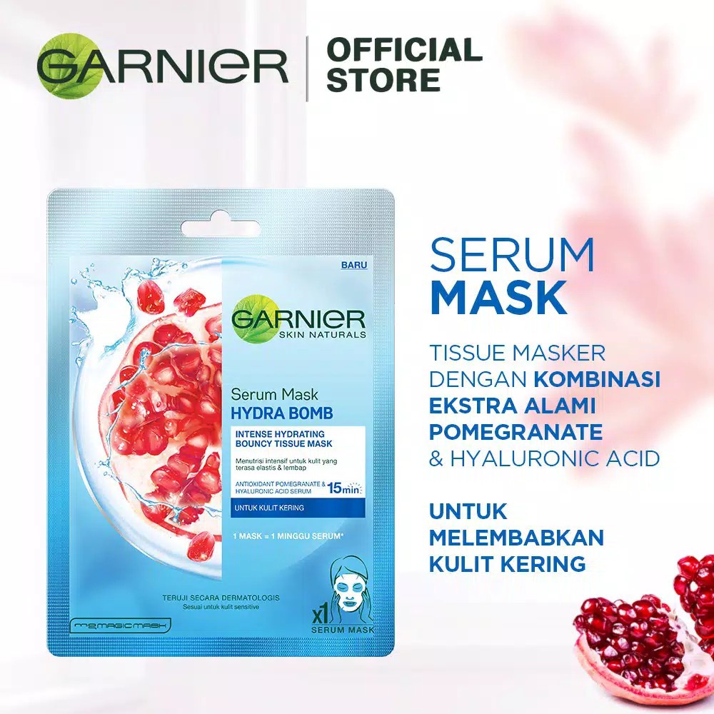 Garnier Serum Mask Hydra Bomb Pomegranate Masker Wajah