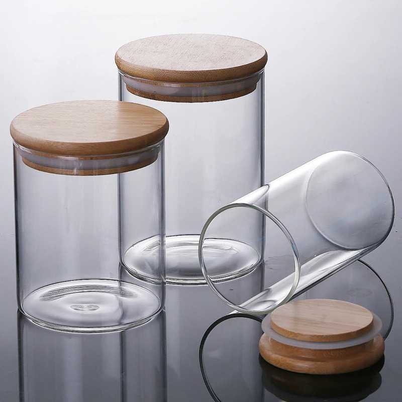 Toples Kaca Unik Penyimpanan Makanan Borosilicate Glass Storage Jar