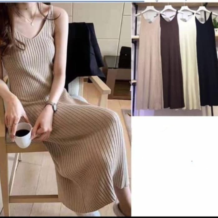 Dress Aanvokaa - Baju Wanita - Dress Rajut Wanita Terbaru