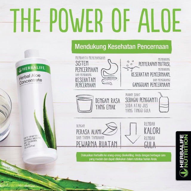 Herbalife Aloe Concentrate Original Shopee Indonesia