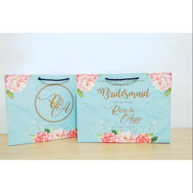 

Paperbag bridesmaid custom