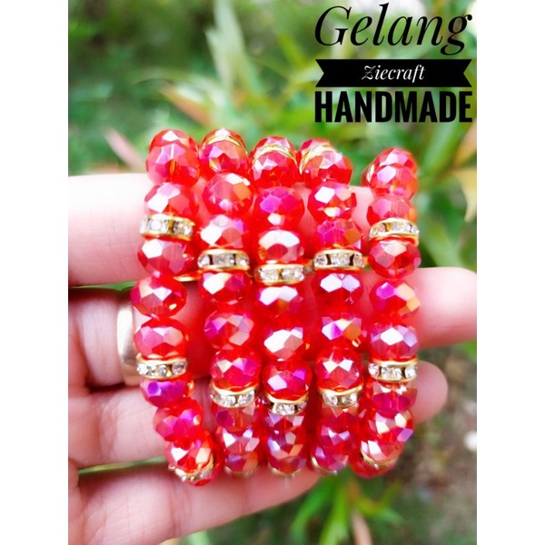 Gelang kristal sekat blink Ziecraft handmade