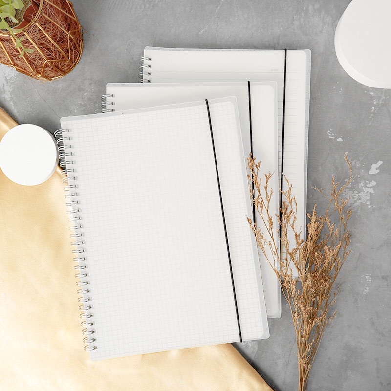 

Simple Style Clear Spiral Notebook B5 A5