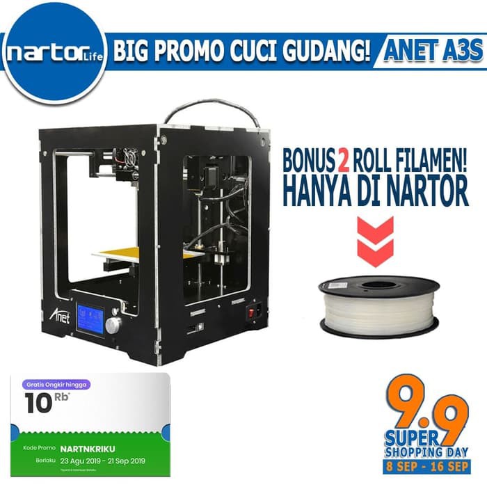 

Anet A3 A3S Full Assembled Desktop 3D Printer Precision