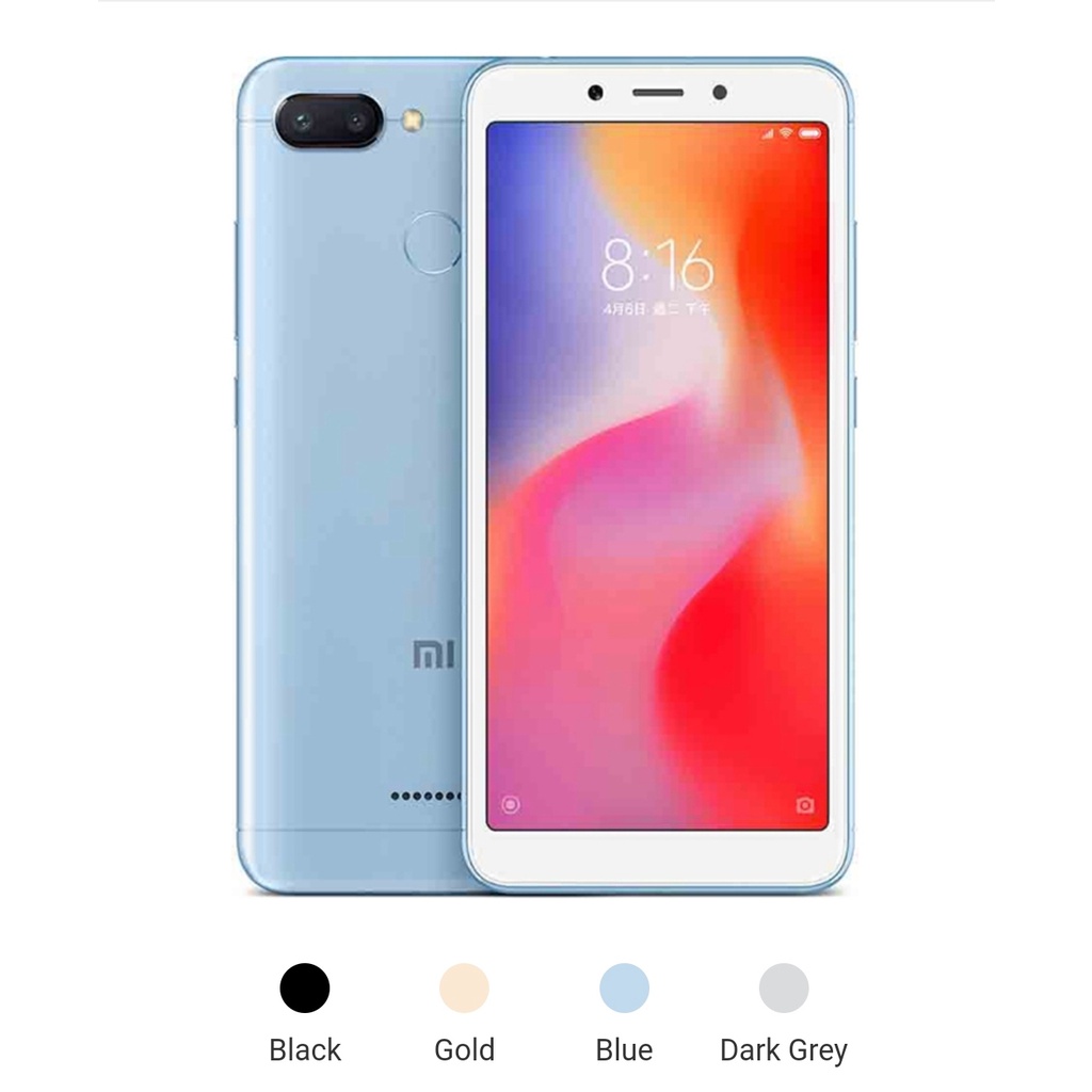 XIAOMI REDMI 6 3GB/32GB, 4GB/64GB FULLSET GARANSI 1th-1