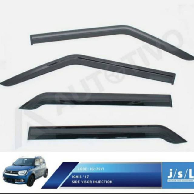 Talang air mobil Ignis injection Side Visor jsl