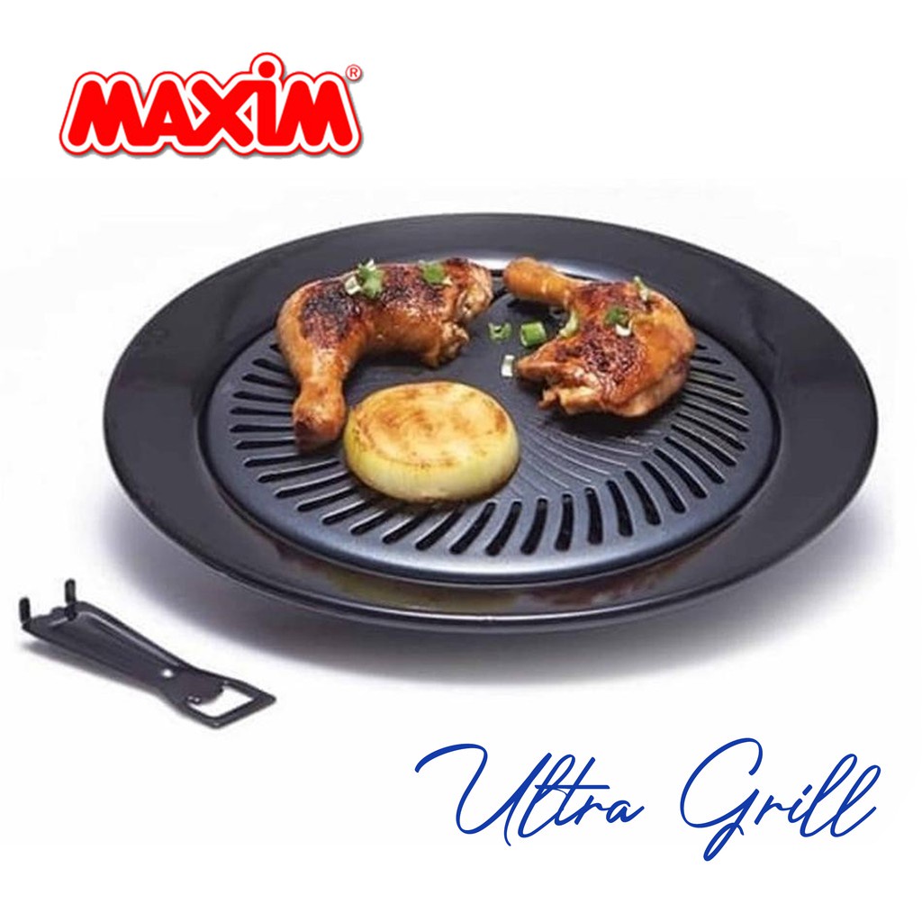 Ultra Grill 25cm Wajan Panggangan BBQ Bahan Teflon 25 Cm Maspion Maxim