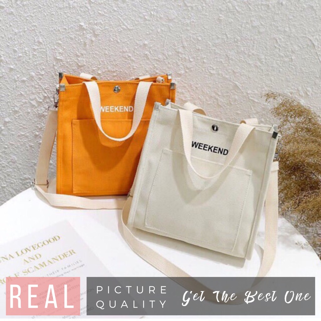 Zeeviee - TAS SELEMPANG WANITA - Tas Tote Weekend | Tas Wanita