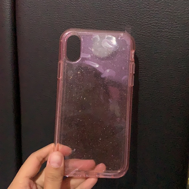 soft case glitter iphone XR warna pink