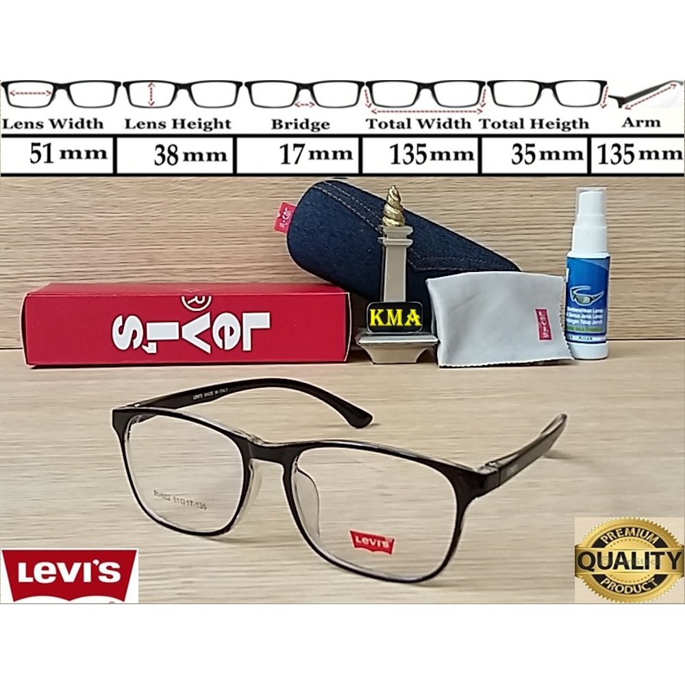frame kacamata minus / kacamata levis / frame minus / levis premium / lensa kacamata minus Murah