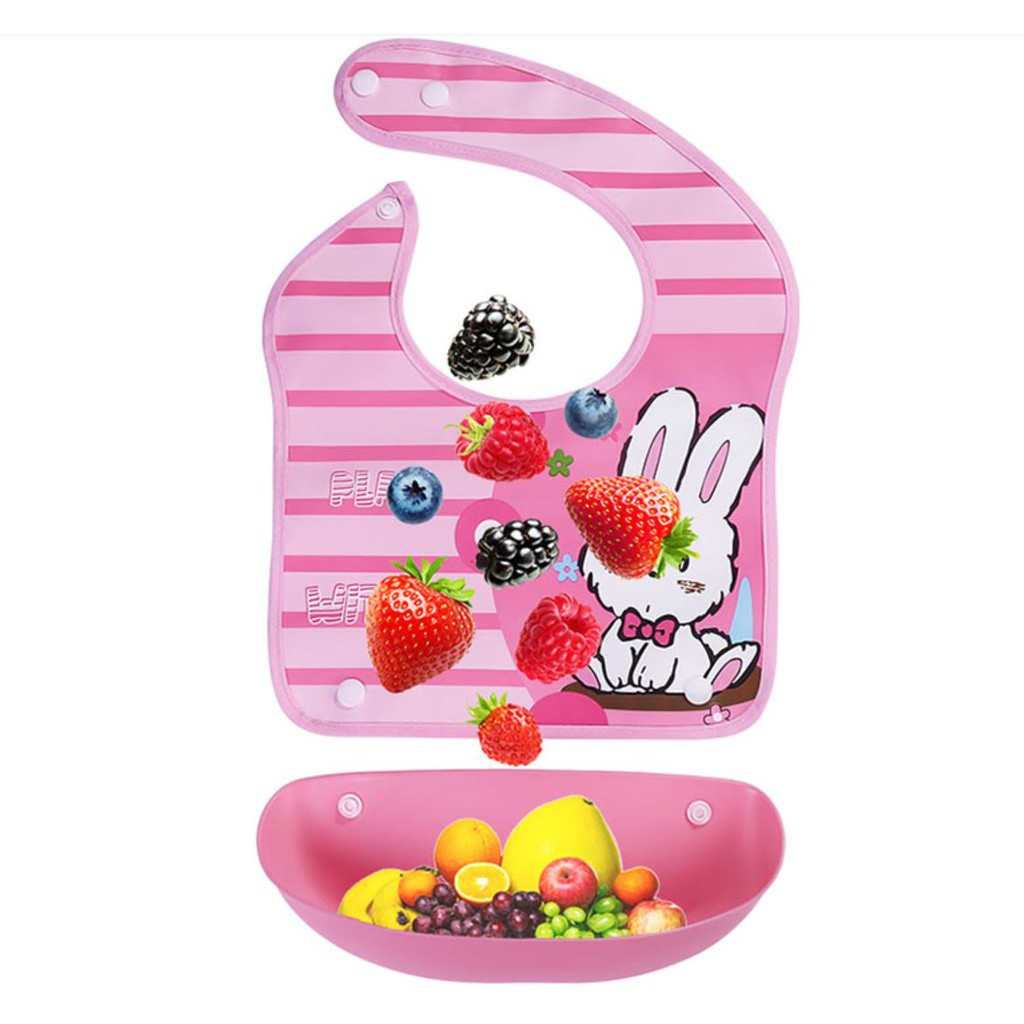 Celemek Makan Bayi Bahan Karet Baby Bib Slaber Baby Burb-sweet bee #drpstore