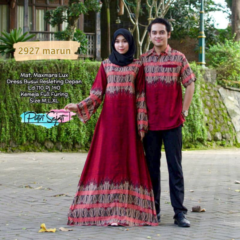 GAMIS BATIK COUPLE MAXMARA - COUPLE 2927 ORIGINAL REALPICT PS BATIK