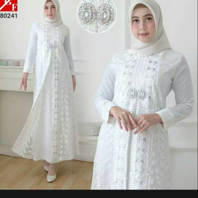 Gamis brukat agnes fashion/gamis brukat muslim