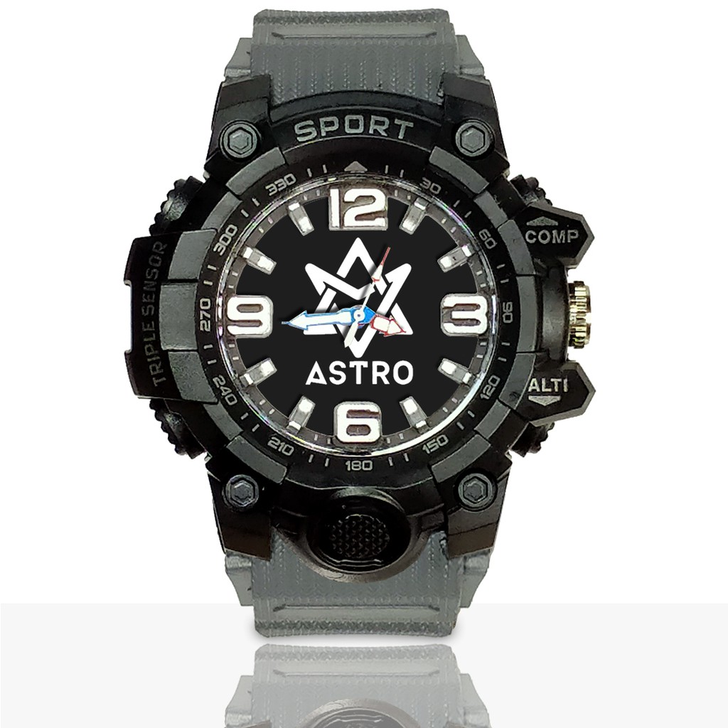 Jam Tangan Custom KPOP ASTRO motif 2 Ruber- Water Resistant