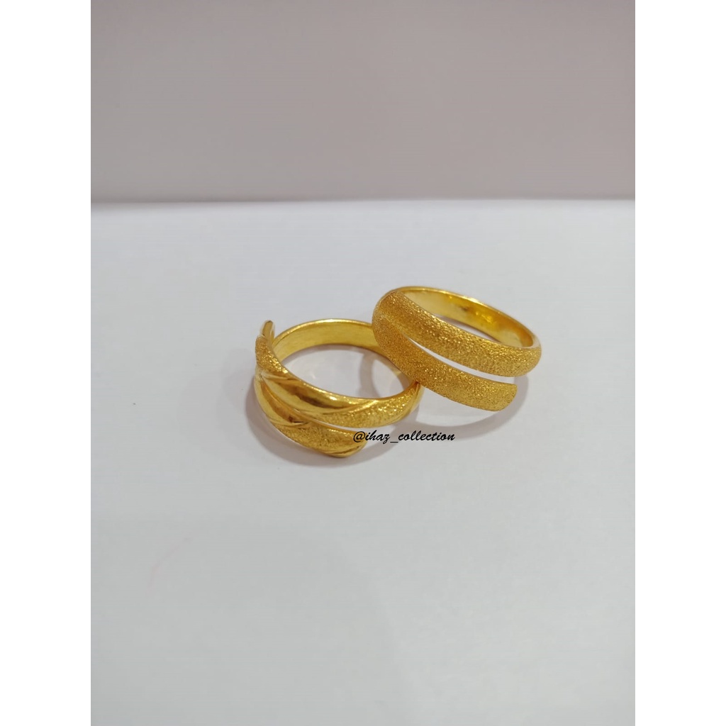 Cincin lilit terbaru 2 mayam lapis mas penang