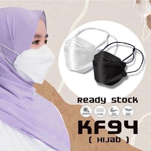 Masker Careion KF94 Hijab 4ply Isi 10pc Masker KF 94 Careion Hijab/Headloop   - KF94 Hijab