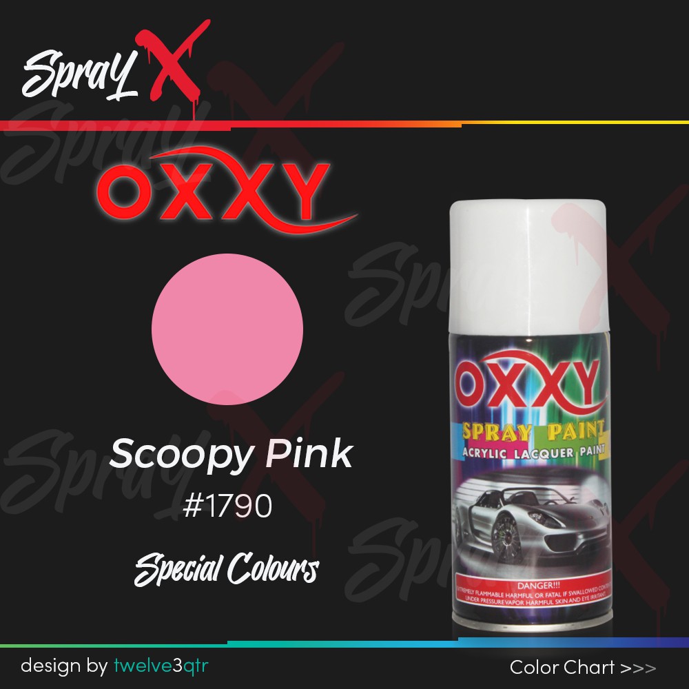 

OXXY SPECIAL SCOOPY PINK 1790 / PINK PASTEL #1790 300ML - CAT SEMPROT / SPRAY PAINT / PILOX